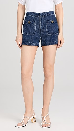 FRAME Patch Pocket Trouser Shorts.